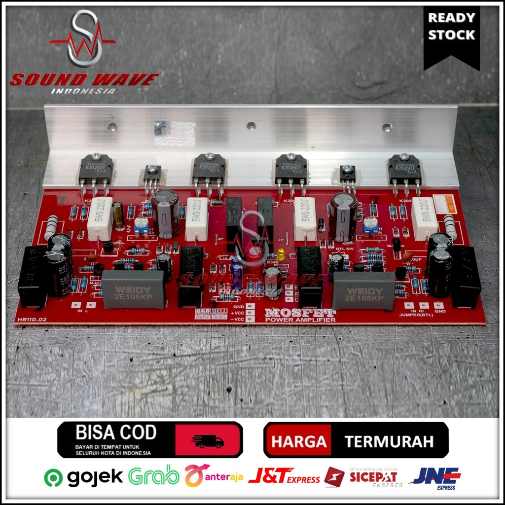 MURAH Kit Power Amplifier Stereo Mofet 400w 200wx2 Bell BGR **