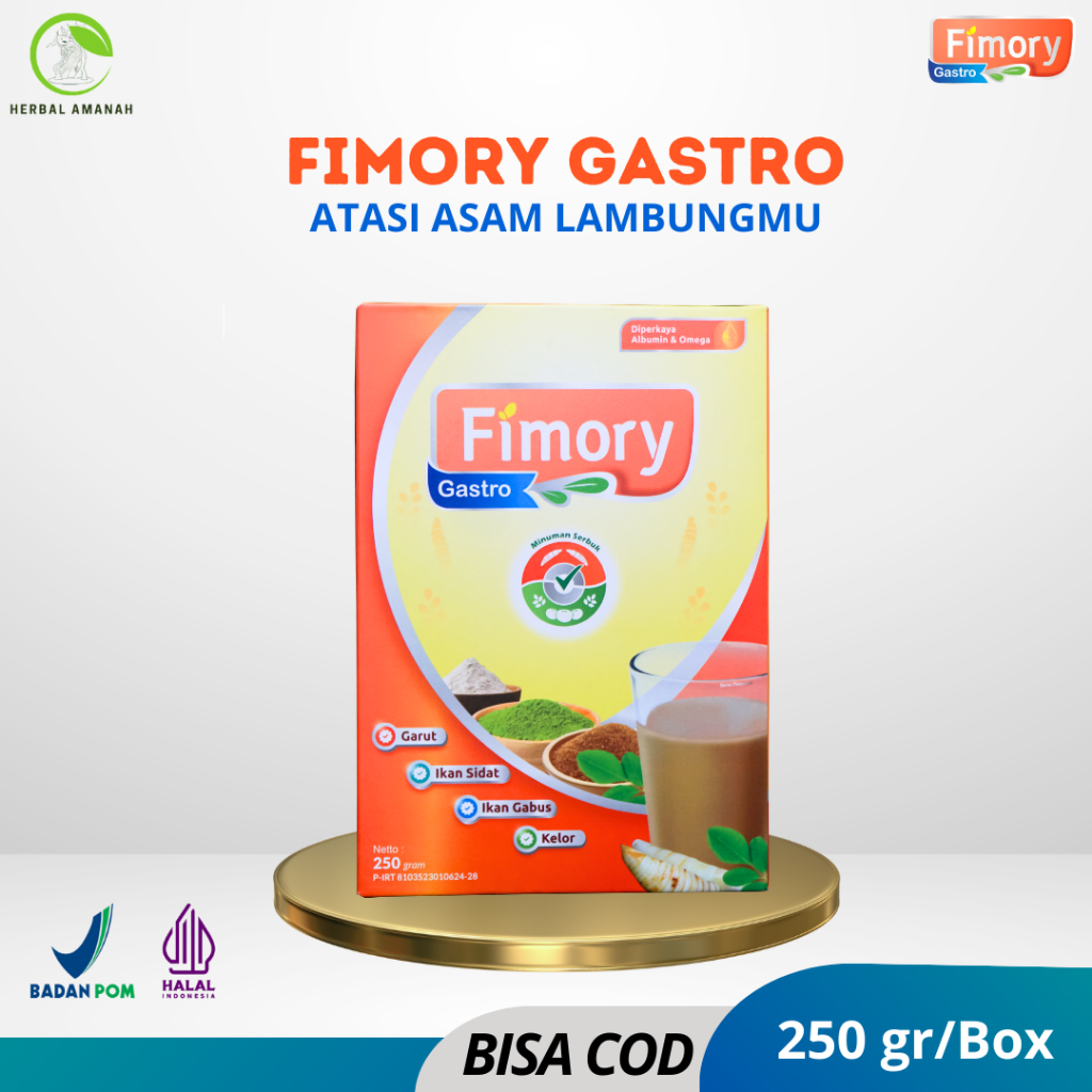 

Fimory 250 gr - Minuman Sehat Nutrasetikal Membantu Atasi Asam Lambung, Magh & GERD