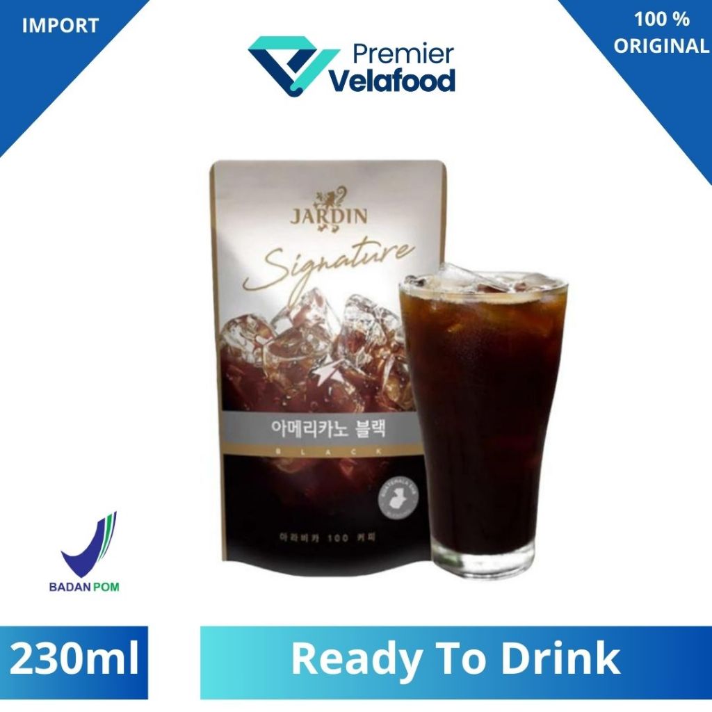 

[HALAL] JARDIN SIGNATURE AMERICANO BLACK I JARDIN SIGNATURE KOREAN POUCH COFFEE 230 ml