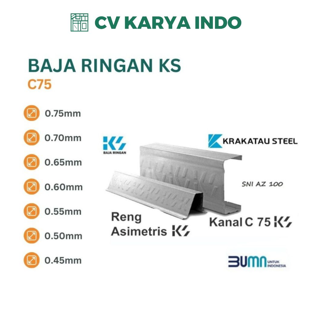 Baja Ringan SNI Merk KS Krakatau Steel