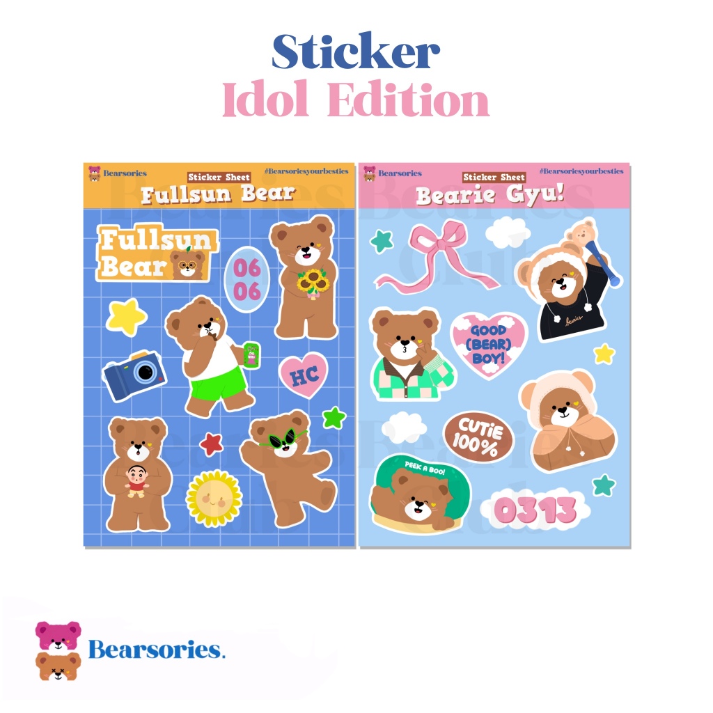 

Sticker Idol Series Fullsun Bear Haechan/ Bearie Gyu Special Edition Bearsories