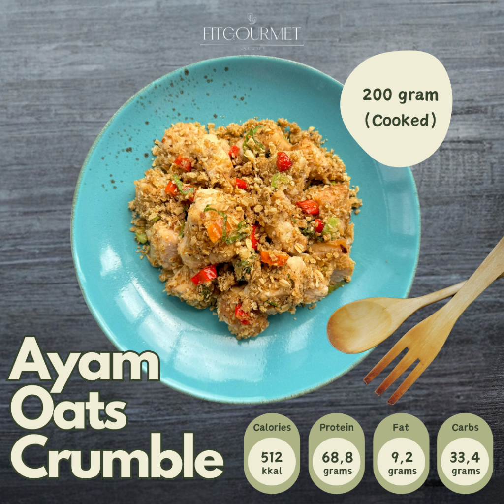 

PROTEIN READY TO EAT Ayam Oats Crumble Low Cal | HEALTHY MEAL PREP