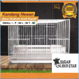 SUGAR GLIDER STAR Kandang Besi Lipat Sugar Glider Ukuran 40x30x30