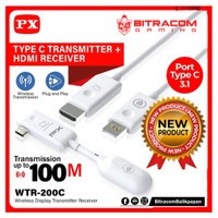 PX USB Type C to HDMI WTR 200C Wireless HDMI Transmitter Receiver