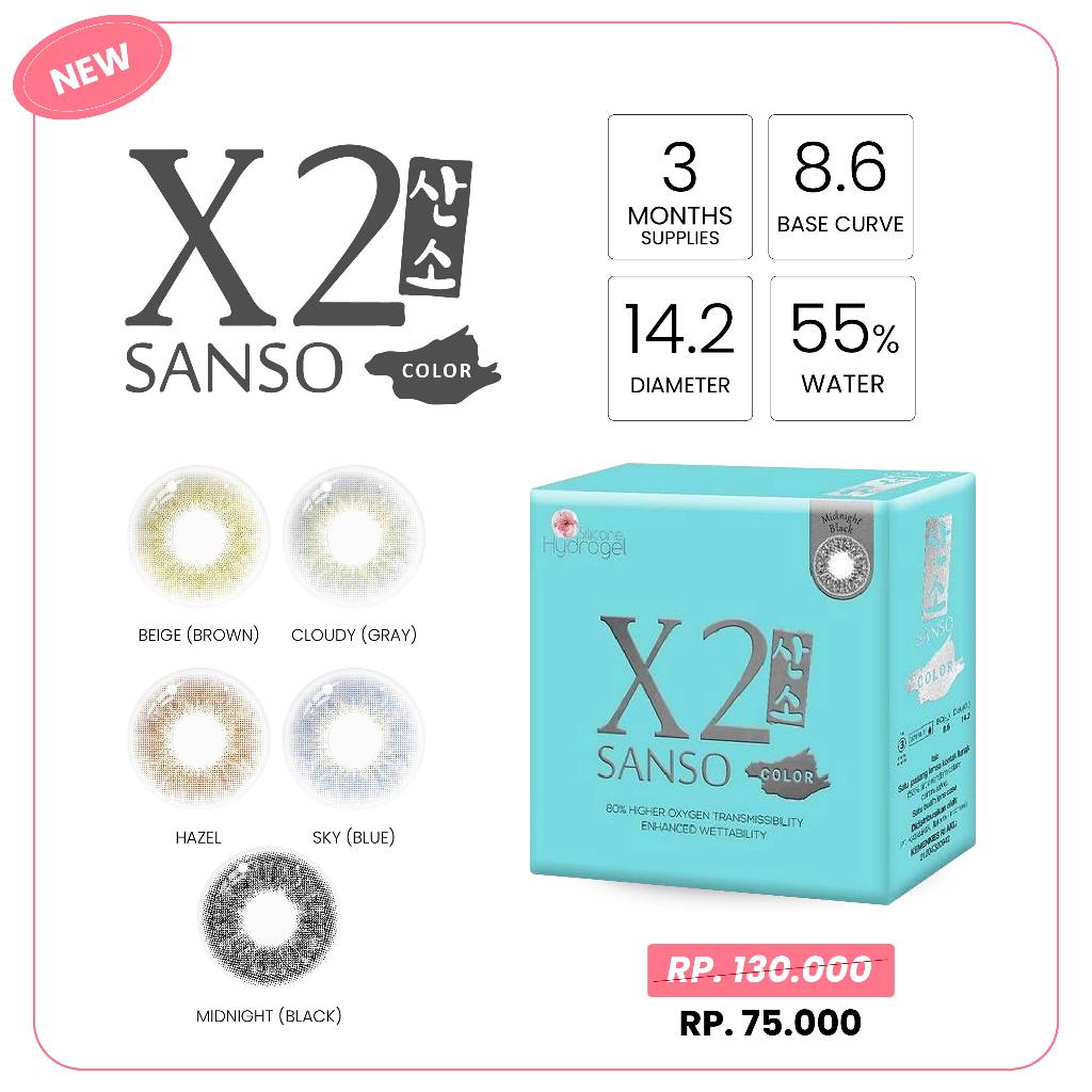 OPTIK GO - SOFTLENS X2 SANSO COLOR SOFTLENS ARABIAN LOOK SOFTLENS NATURAL SOFTLENS KOREA
