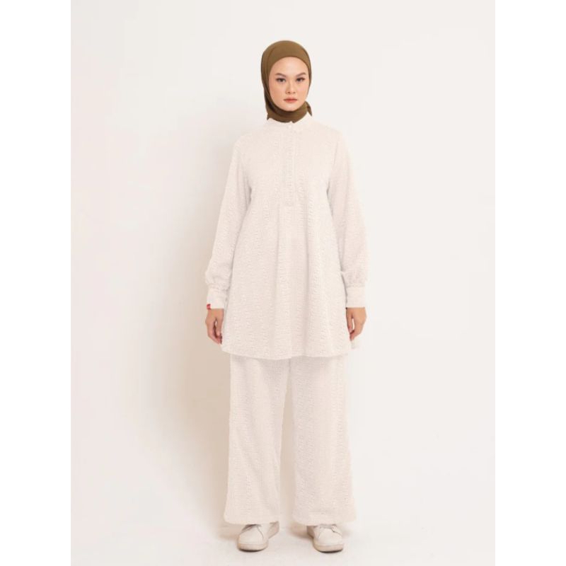 Atasan Tunik Flare Geo Lace Dauky Terbaru