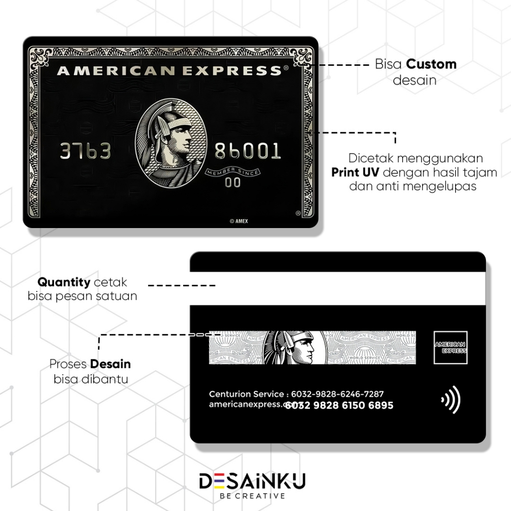 Emoney DESAIN KARTU AMERICAN EXPRESS / BLACK CARD / Tap Cash Flazz Brizzi Tapcash