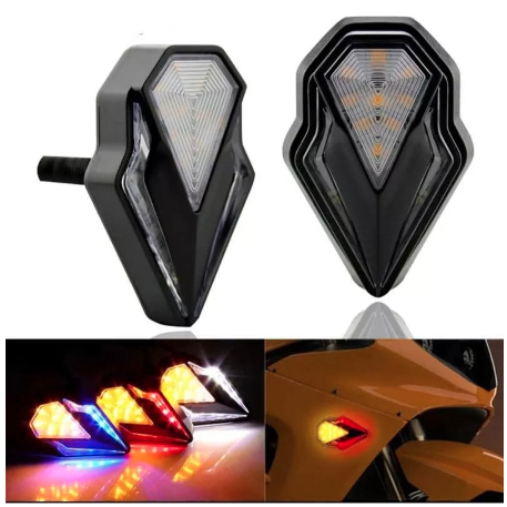 Lampu Sen Sein Tempel Led Running + Senja Motor Cbr 150r R15 V3 Vixion Ninja RR Gsx