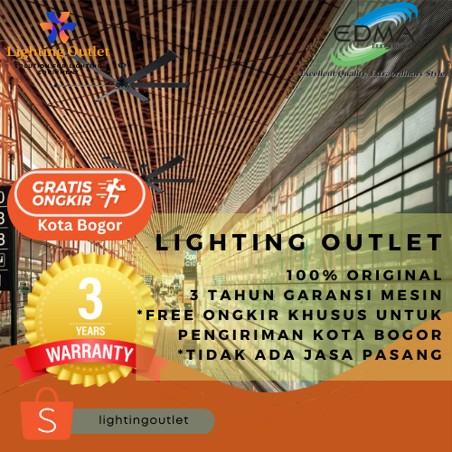 Kipas Angin Gantung Plafon MT Edma 100" Mega Remote Control