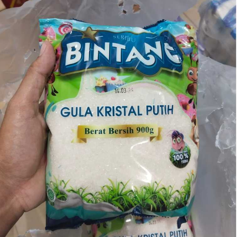 

[ECER] gula pasir SERIBU BINTANG 900 gram gula kristal putih