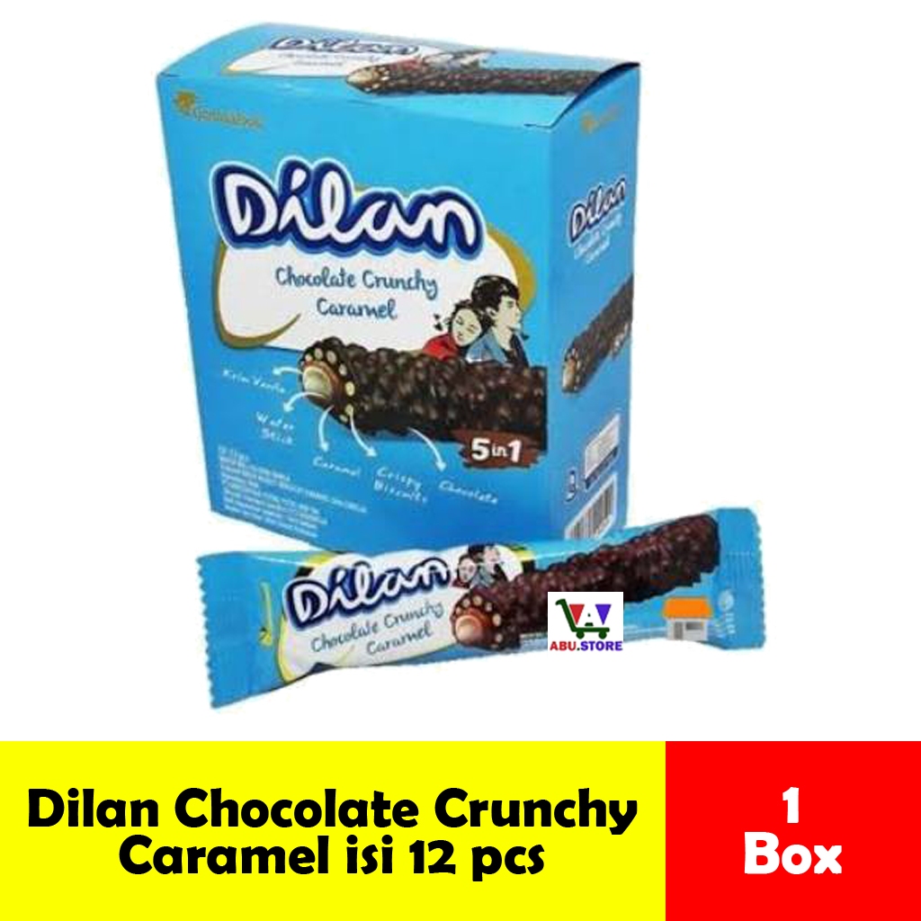 

Dilan Crunchy Choco Caramel Kemasan Box isi 12pcs