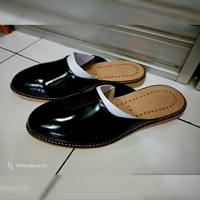 SANDAL PRIA  SELOP SLOP KULIT ASLI PREMIUM JAWA BALI