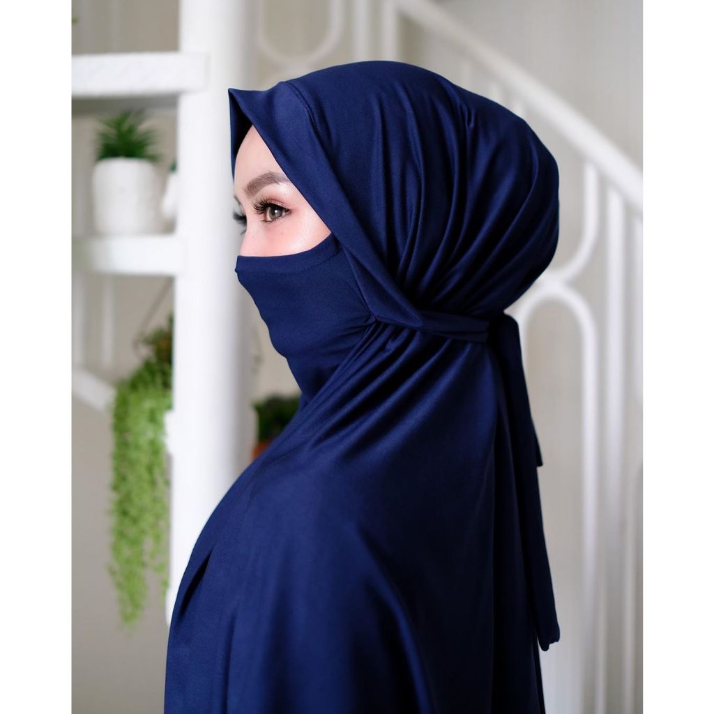 Jilbab Instant Niqab Tali Hijab Instan Hijab Cadar Kerudung Niqab Jersey Jilbab Cadar