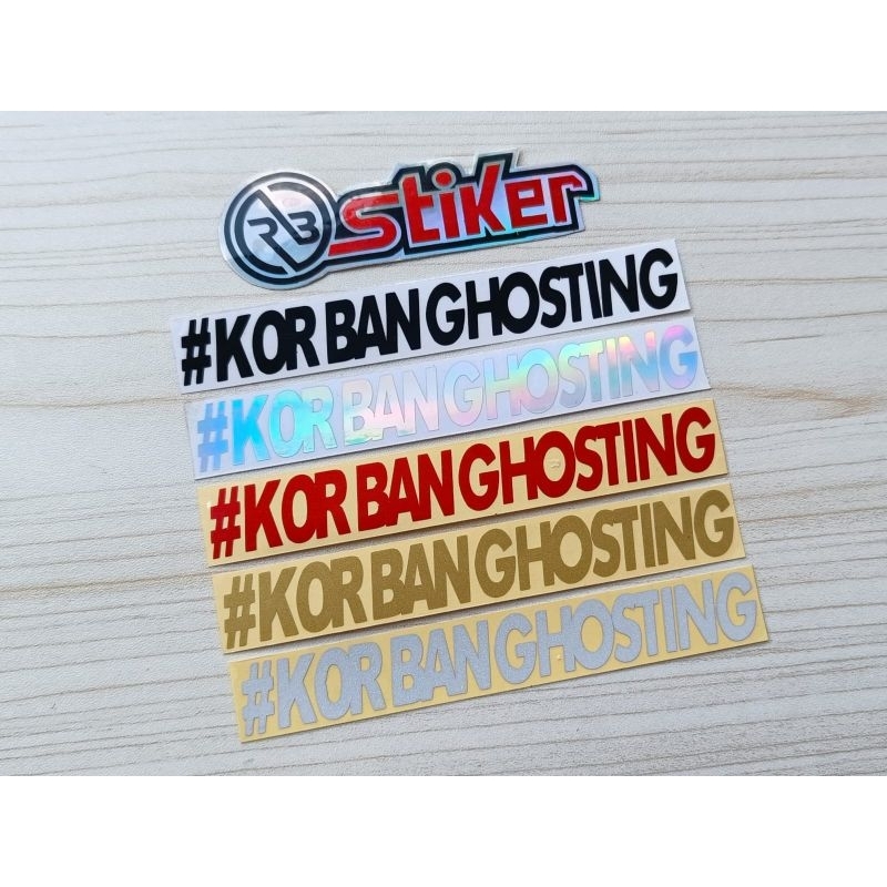 Stiker cutting KORBAN GHOSTING
