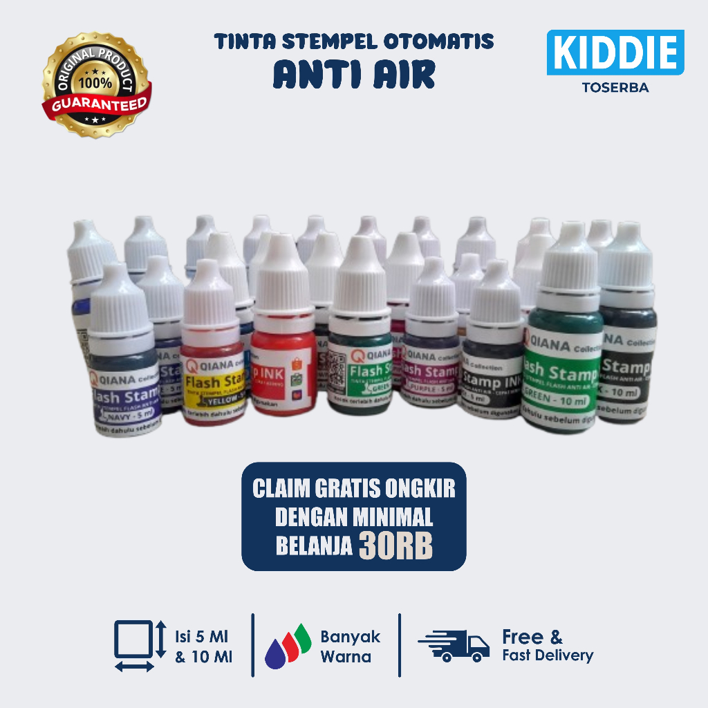 

Tinta Stempel Otomatis - 5ml dan 10 ml - Otomatis Anti Luntur - Stample