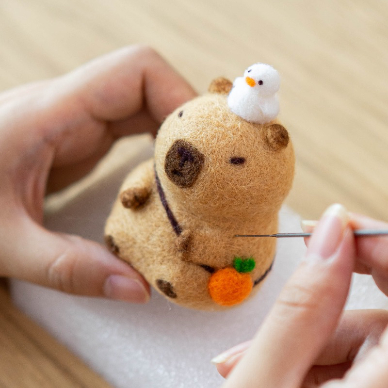 Needle Felting KIT Capybara || DIY Wool craft