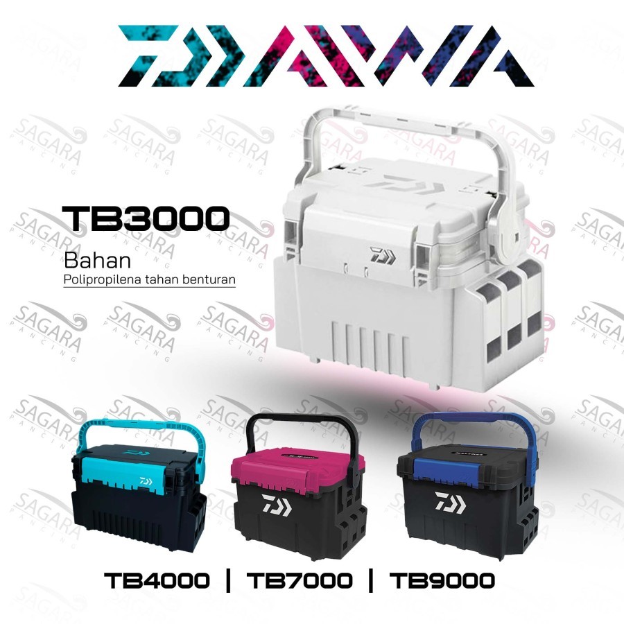 Box Pancing Tackle Box Daiwa TB 3000 | 4000 | 5000 | 7000 | 9000 - TB3000 Putih