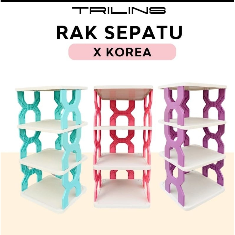 Rak sepatu x korea 5 susun / rak sepatu korea virall