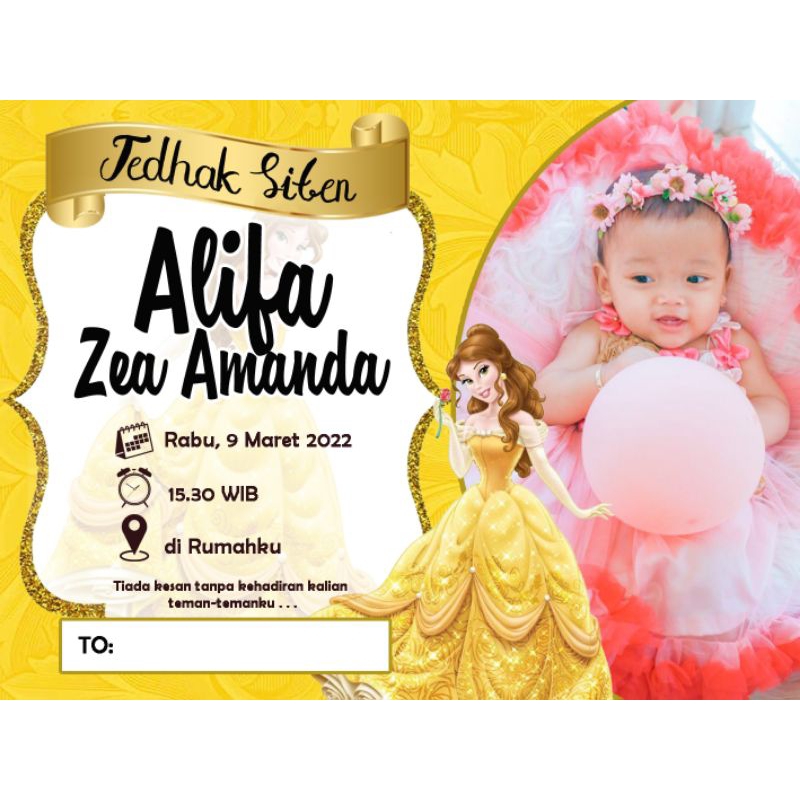 undangan ulangtahun anak tedhak siten murahmeria FULL