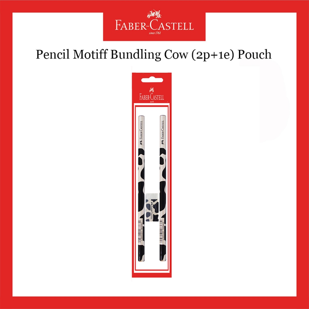 

Pensil Faber Castell Motif Cow 2B / Bundling Penghapus / Tersedia Harga Grosir