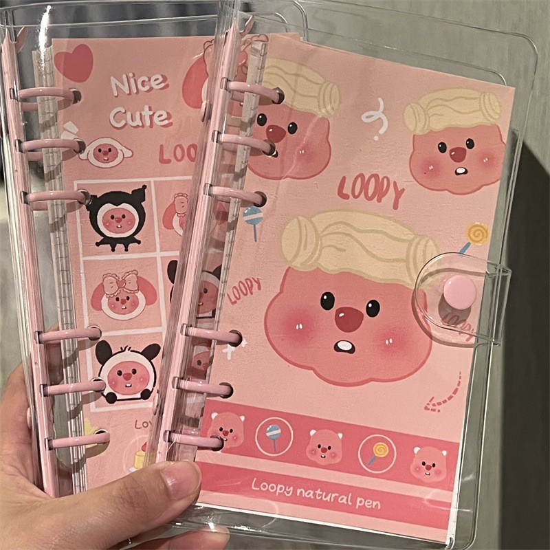 

Buku/Notebook Mini Ring Cover A7 Multifungsi - Buku/Notebook Motif Loopy - Loopy Series