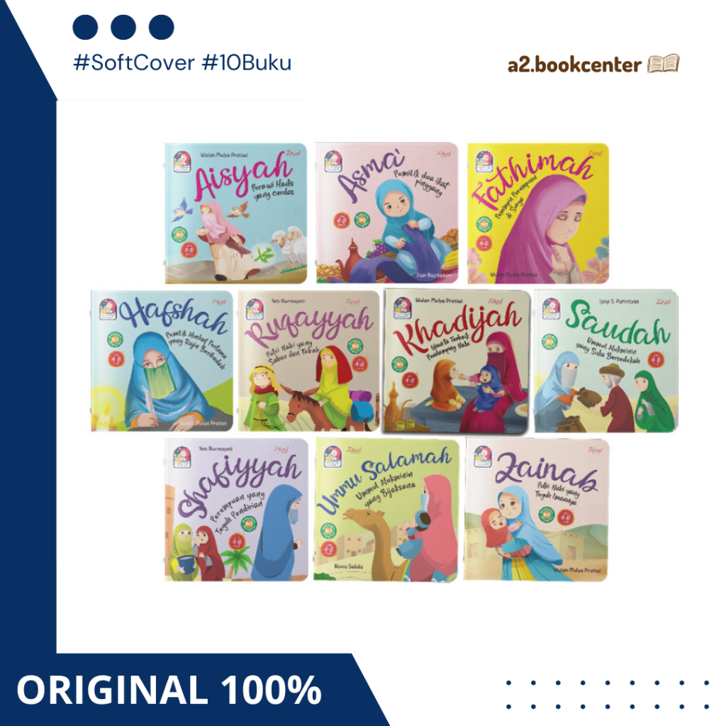 [ABC] READY 10 Shahabiyah Wanita Mulia / 9 Wasiat Luqman Ziyad Books Buka Bacaan Anak Sahabiyah