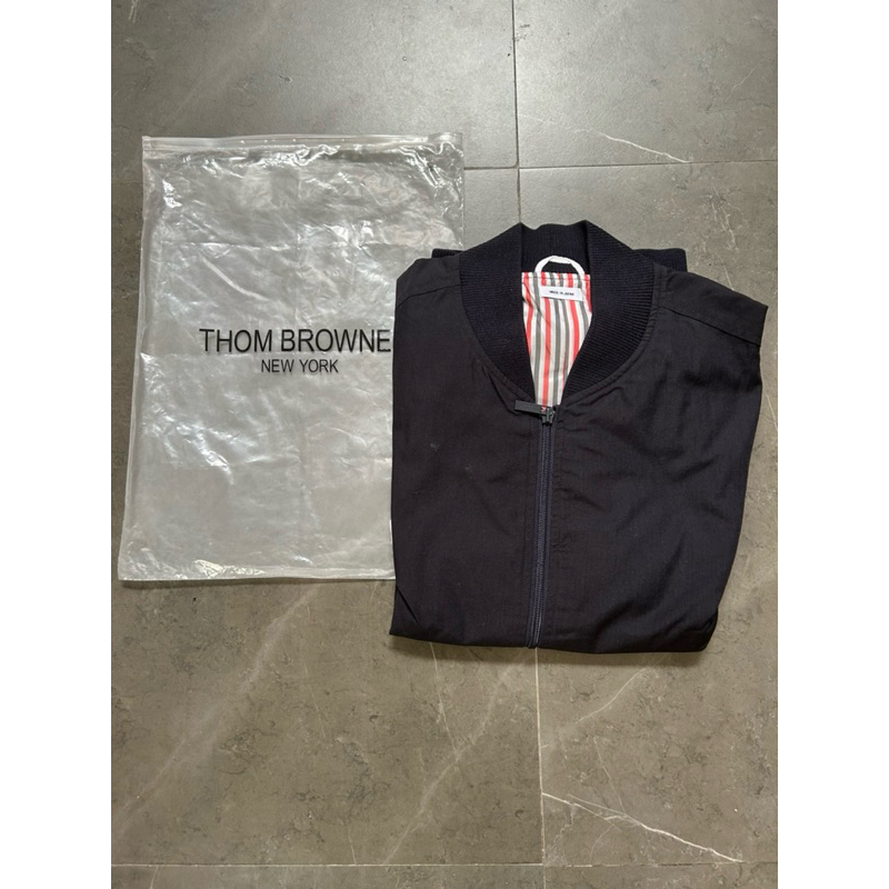 Thom Browne 4-Bar weave suiting bomber jacket used/ second/ bekas