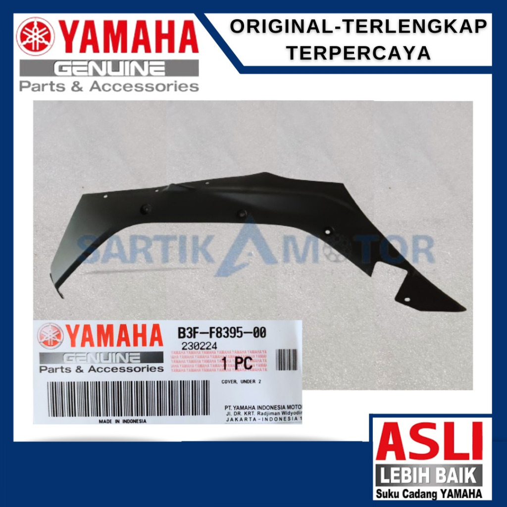 Cover Under Sayap Bawah Kanan Yamaha Lexi 125 ( B3F-F8395-00 ) 100% ORIGINAL Yamaha