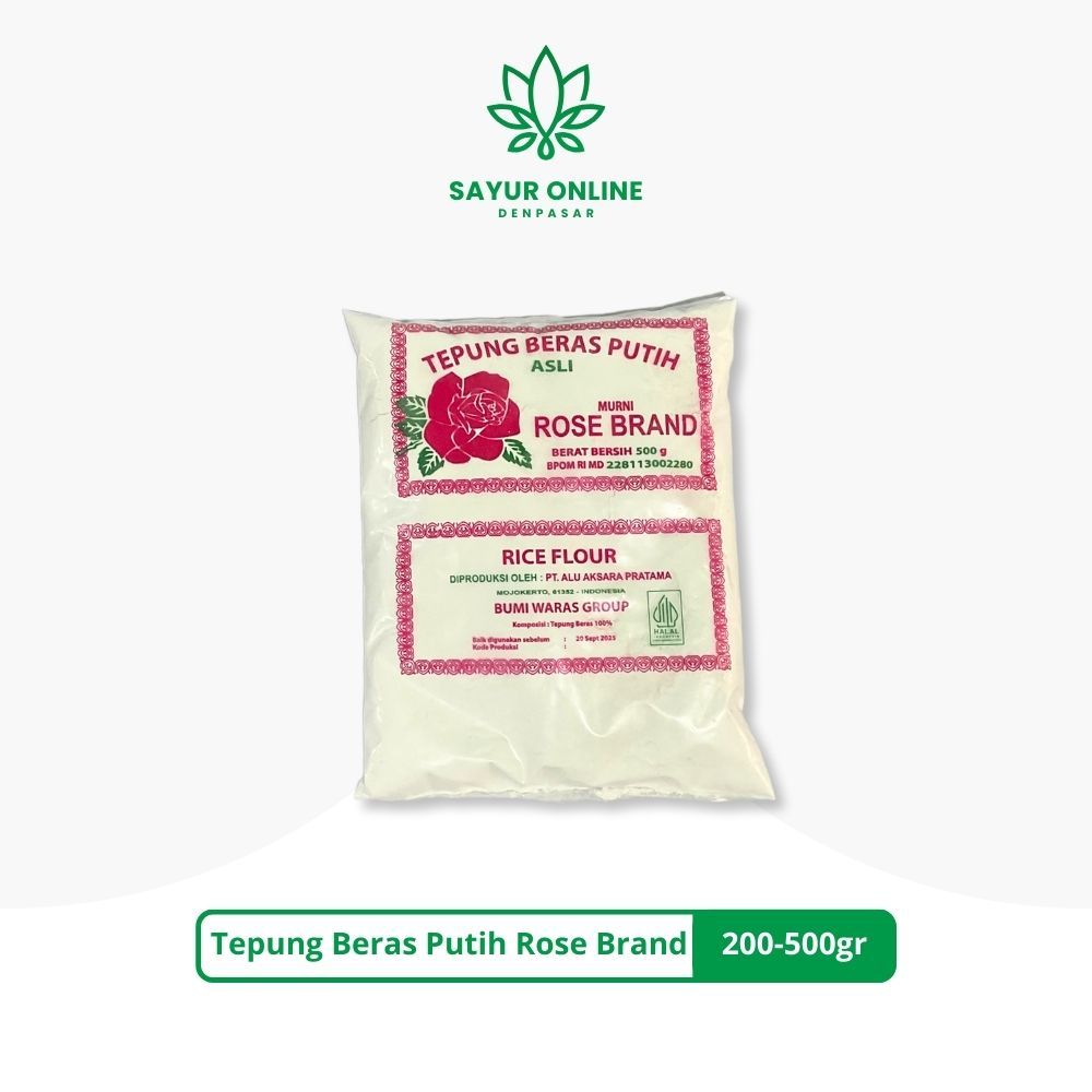 

Tepung Beras Putih Rose Brand 200-500gr - Sayur Online Denpasar