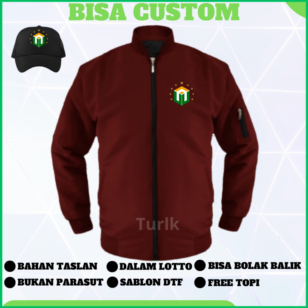 Jaket Universitas Nahdatul Ulama Surabaya Jaket Unusa Surabaya Jaket Bomber Custom