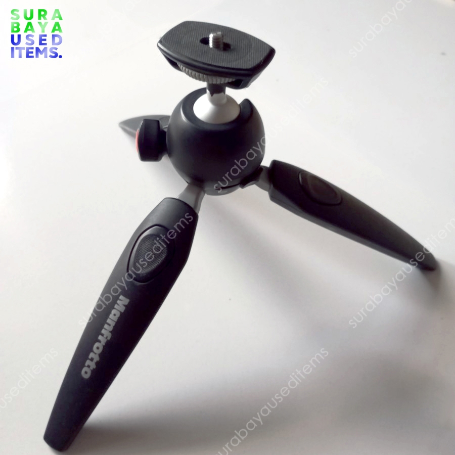 Tripod Manfrotto  Pixi Evo 2 Black untuk Kamera DSLR Mirrorless HP Bekas Second Pernah Pakai