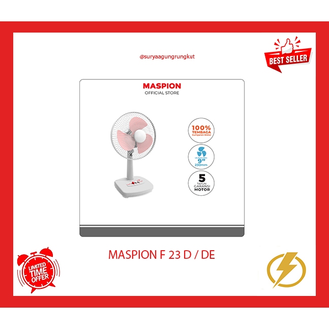 KIPAS ANGIN MEJA / DESK FAN MASPION 9'' - F 23D/DE