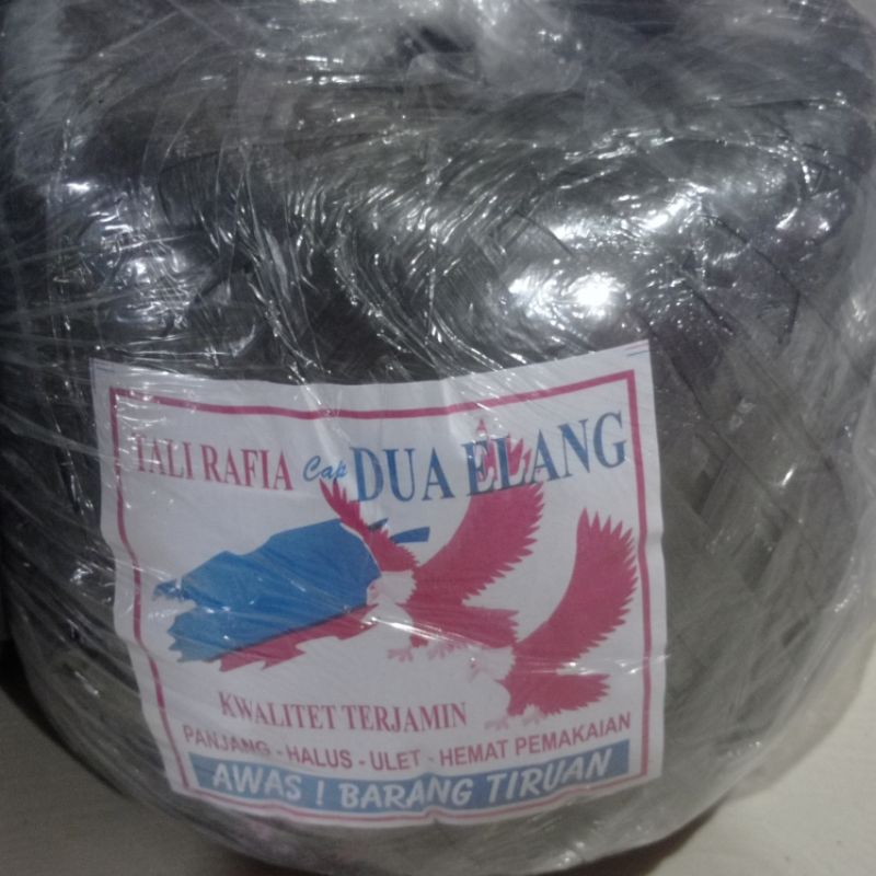 

Tali Rafia 1Kg full - Rafia Hitam Full 1kg - Tali Rafia Warna Hitam 1Kg Full
