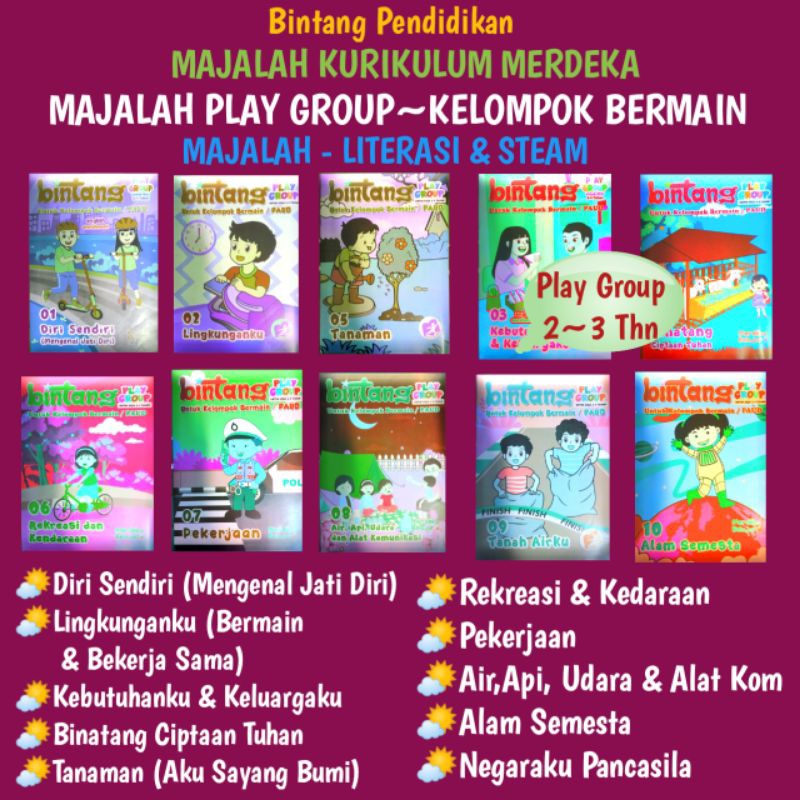 Original | BUKU PAKET MAJALAH PAUD | KURIKULUM MERDEKA BELAJAR