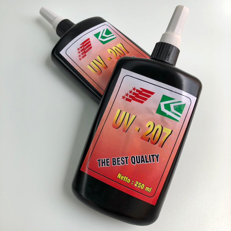LEM UV-207 | Lem Kaca Kaca | UV Glue Glass To Glass | 250 ml