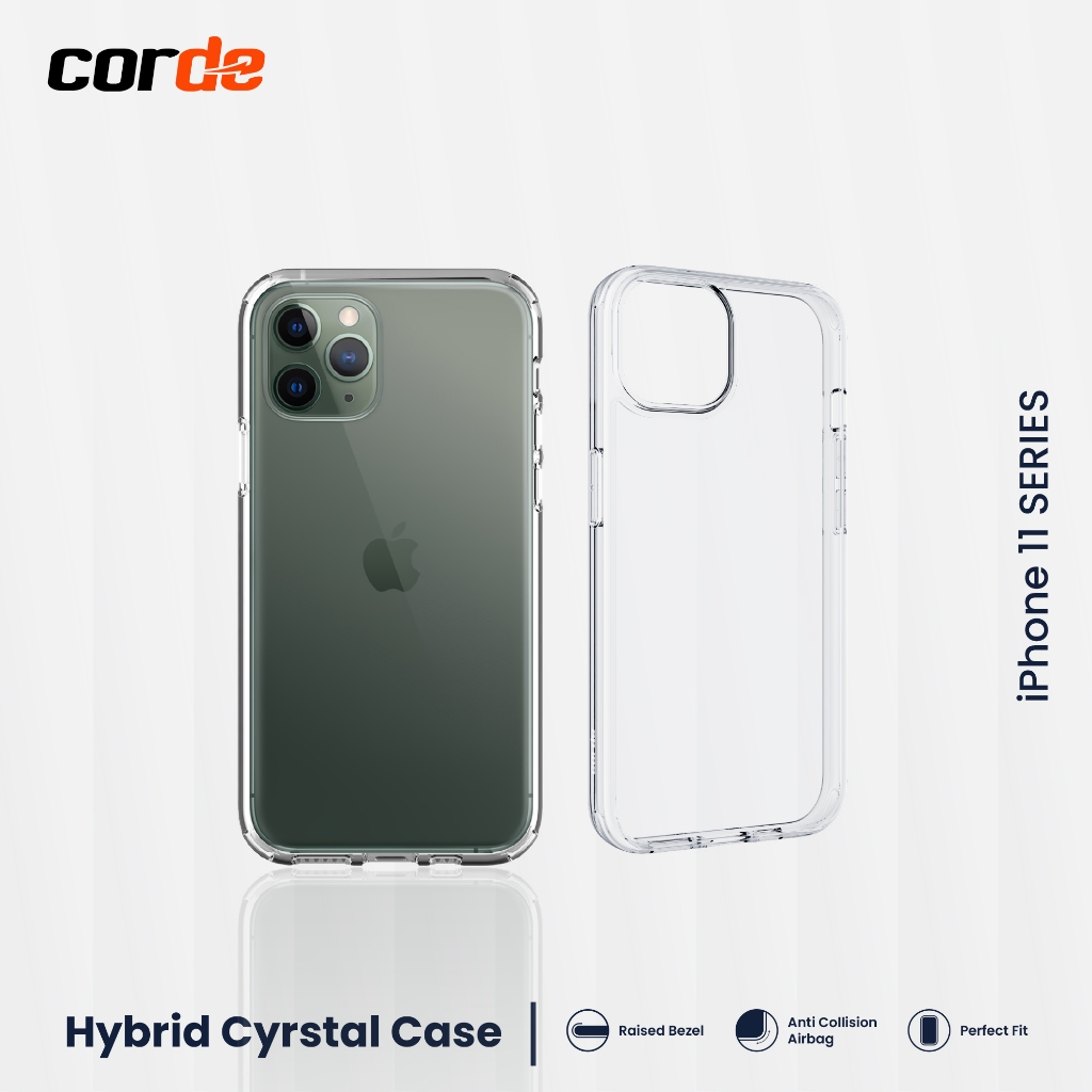CORDE Case iPhone 11 Pro Max /11 Pro /11 Case Hybrid Bening Transparan Perfect Fit