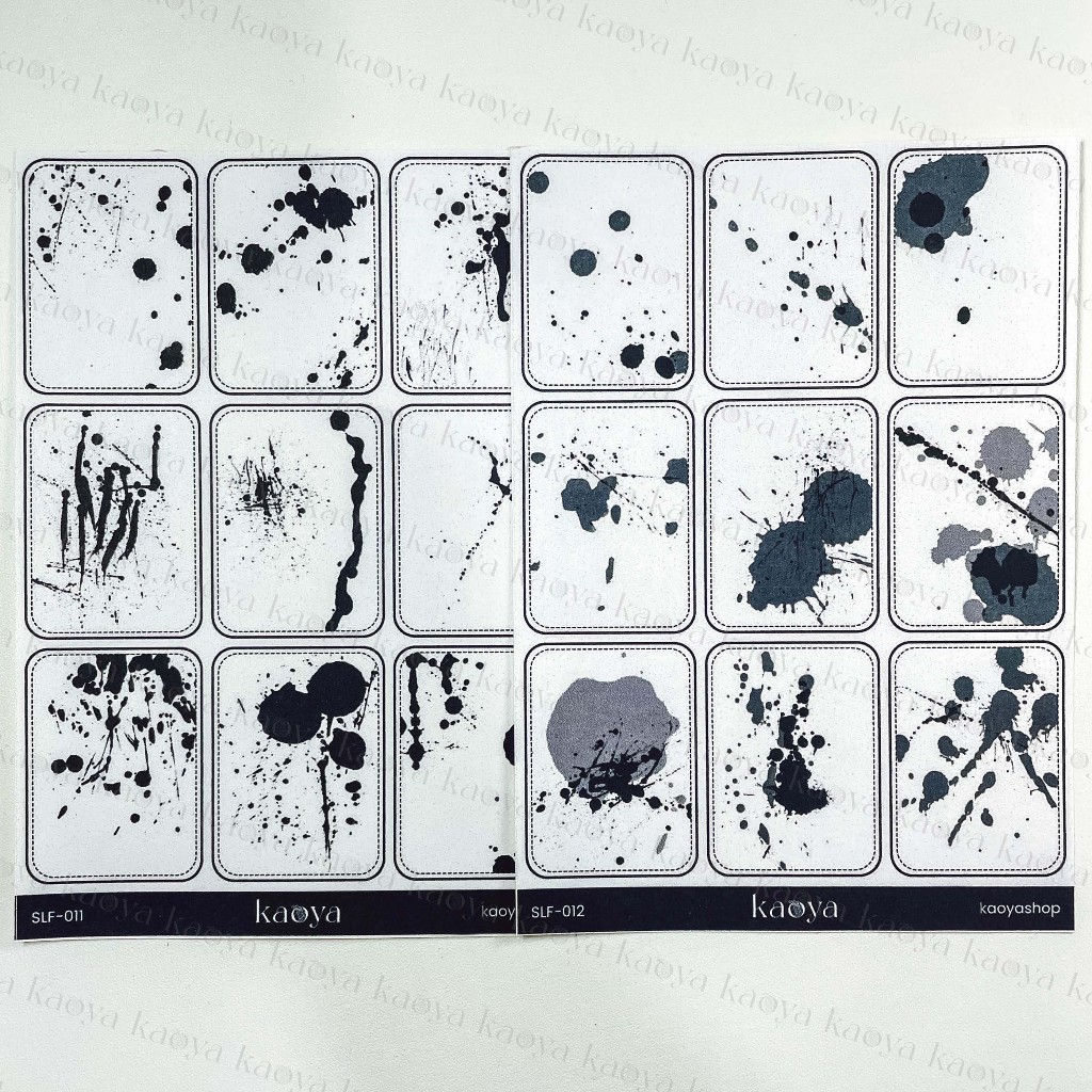 

Frame Sticker: Paint Splash stiker bingkai cipratan tinta Journal Jurnal Scrapbook DIY Bujo by KaoyaShop