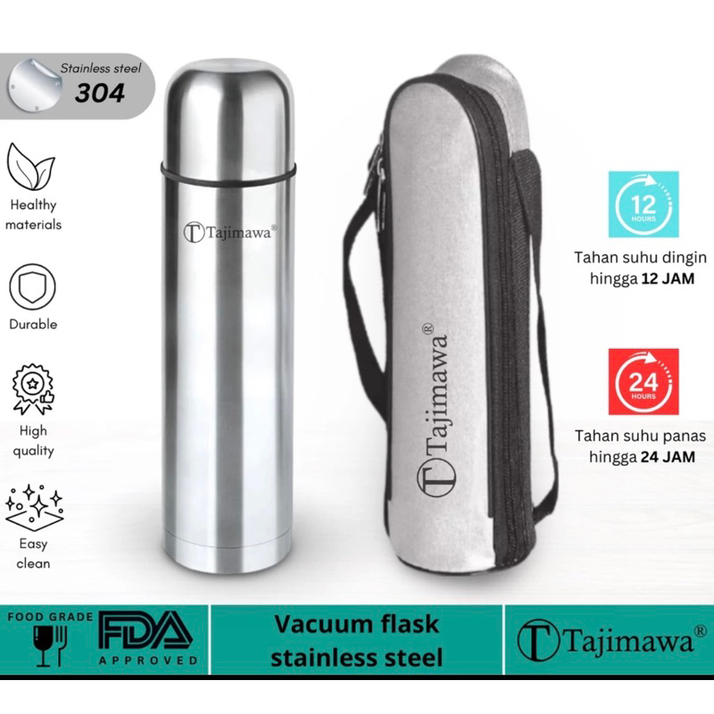 Termos Air panas / Dingin Tajimawa / vacuum flask tajimawa