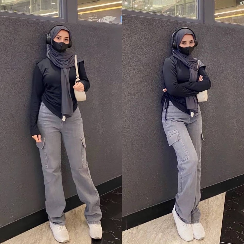 Celana Kulot Wanita Jumbo / Celana Kulot Panjang / BAHAN MELAR Celana Cargo Wanita Jumbo / Celana Ke