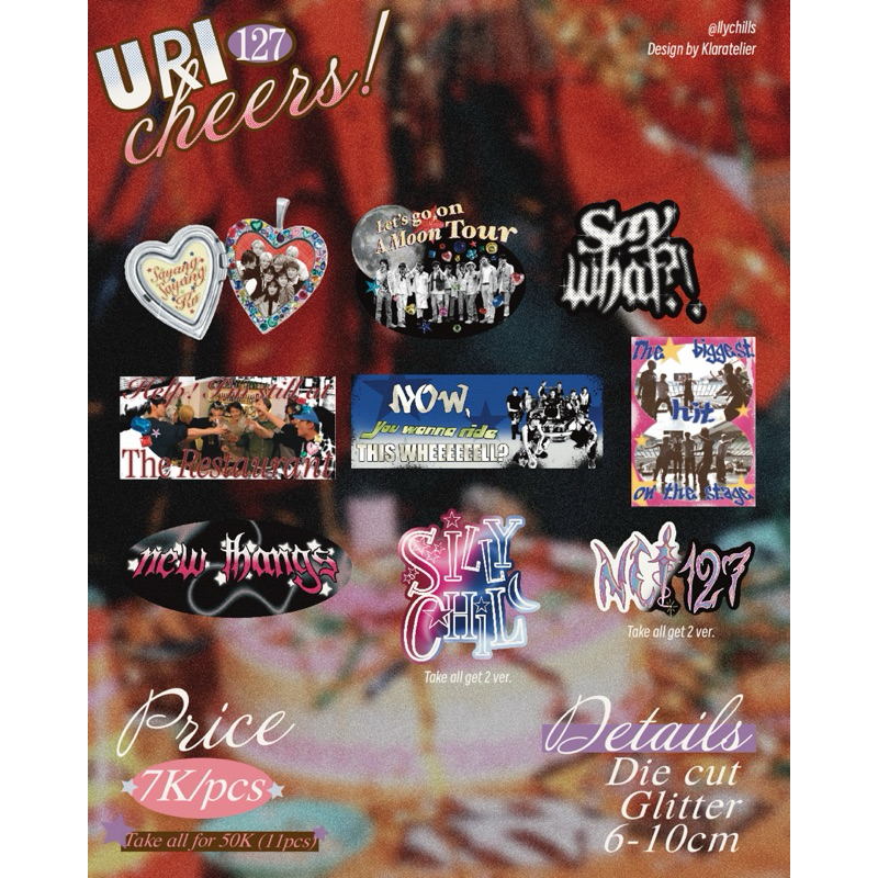 

[Ilychills] NCT 127 —URIcheers!! stickers pack