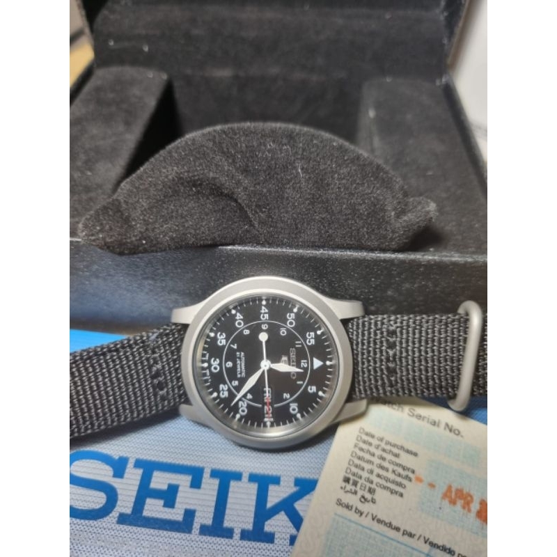 Jam Tangan Pria Seiko 5 SNK809K2 Black Military Strap Automatic SNK809