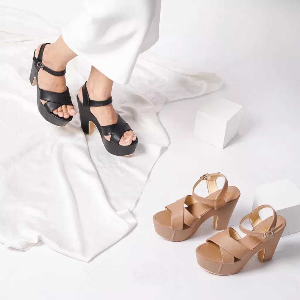 Sandal Heels /Sandal High Heels Anisaa Tinggi 12 cm Terbaru