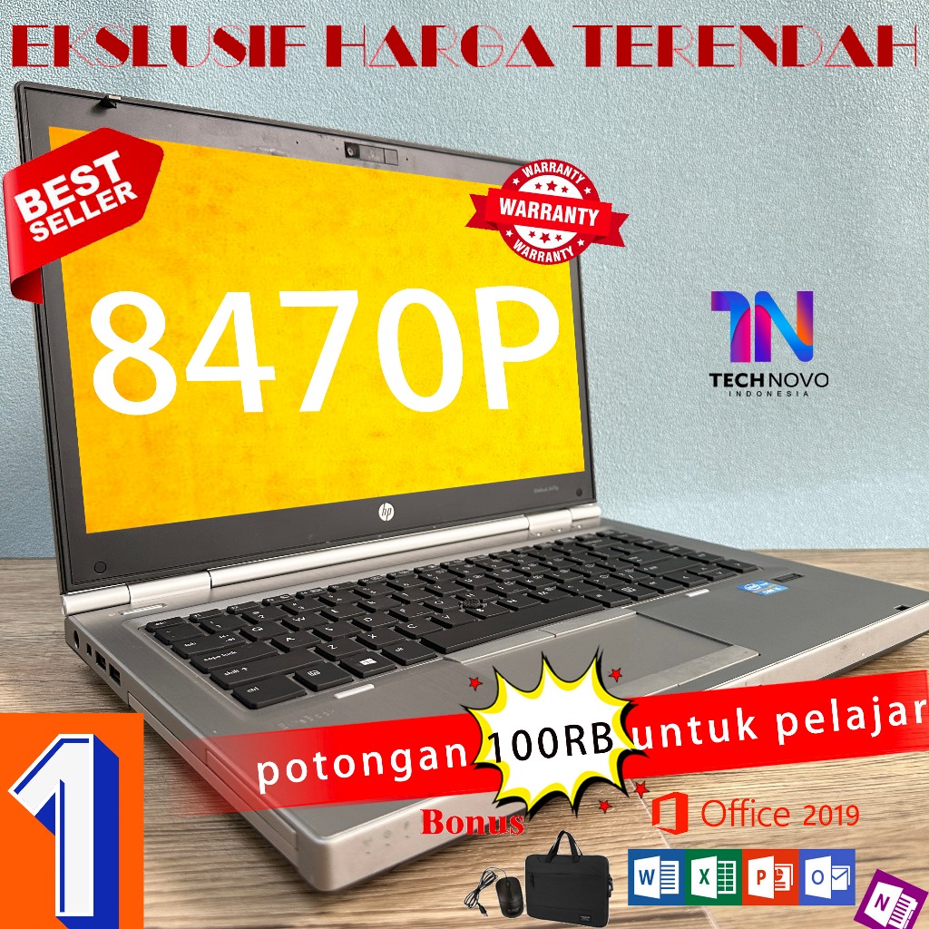HP Elitebook 8470p Inter Core I5 Ram 8GB hdd 500GB 14inch Second Laptop Peningkatan Baru Laptop Orig