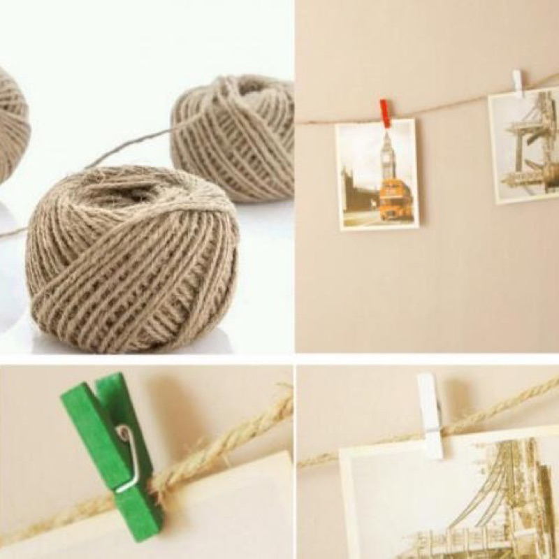 

Hemp Rope / Tali Goni Vintage / Tali Rami Dekorasi Per Roll 50M