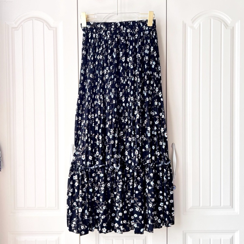 Rok Pliket Rempel TUTU AULIA  / Rok tutu Plisket motif Bunga Aulia