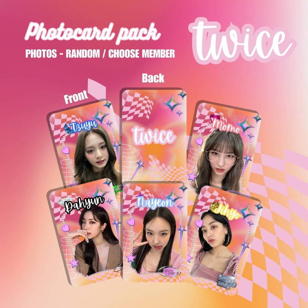 DECO PHOTOCARD TWICE FANMADE UNOFFICIAL - PRINTEAZE