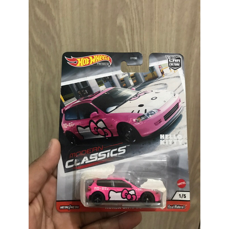 Hotwheels premium civic eg hello kitty