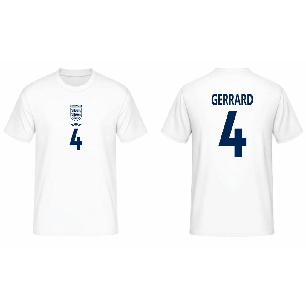 T-SHIRT KAOS TIMNAS INGGRIS EURO 2004 STEVEN GERRARD