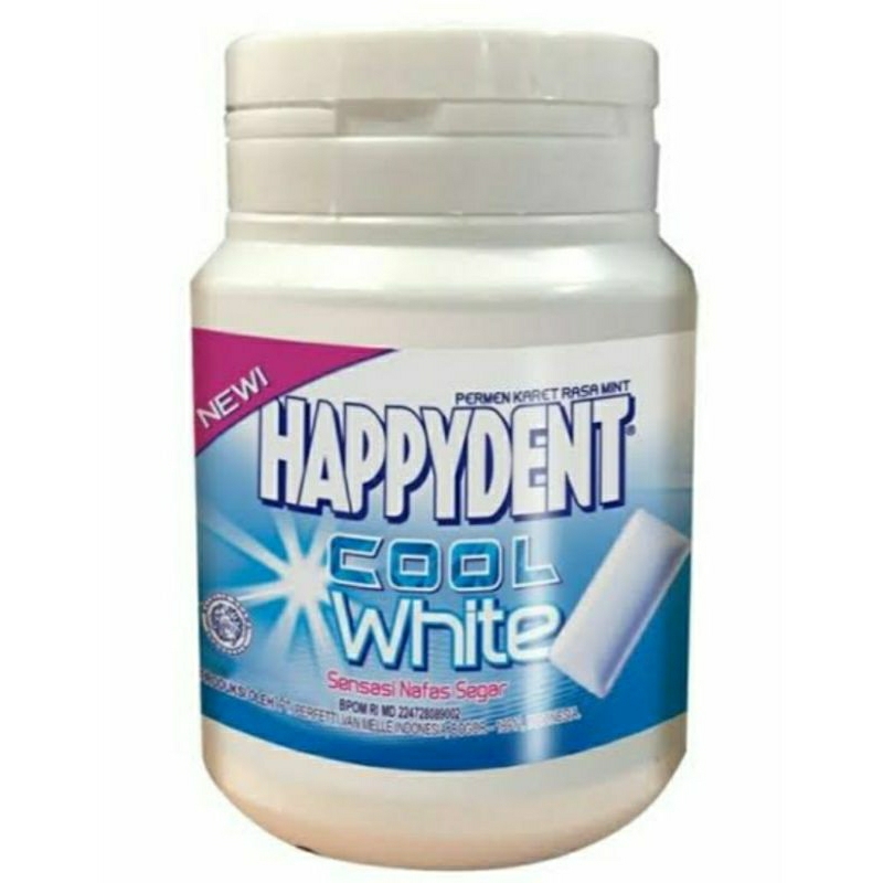 

permen karet rasa happydent cool white