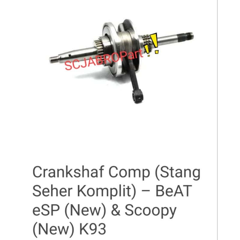 CRANKSHAFT COMP HONDA BEAT ESP SCOOPY..13000 K81 N00..ORI AHM